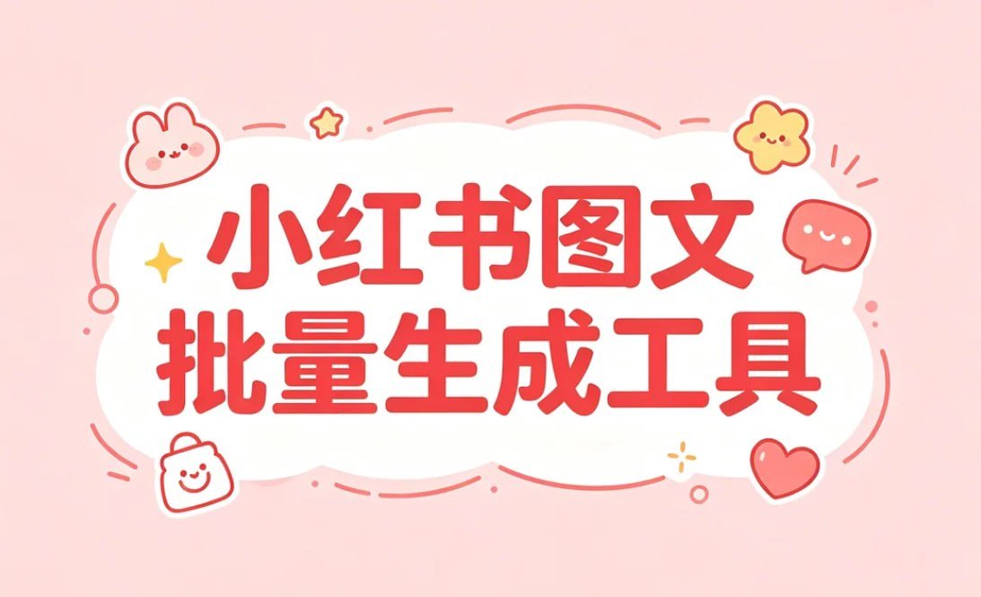 小红书图文高效做号神,一键生成+直接发布