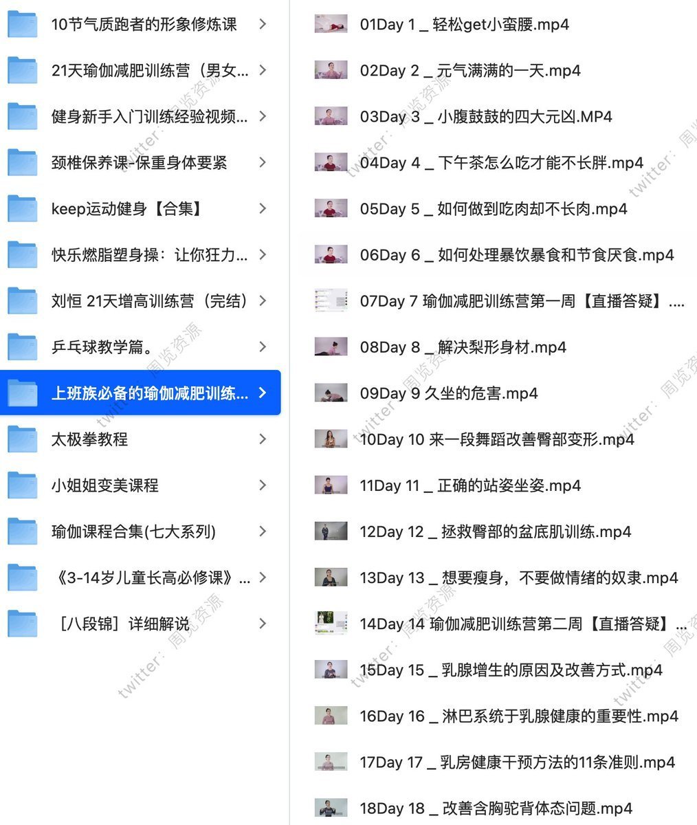 付费健身VIP课程大合集,我帮你找齐了。